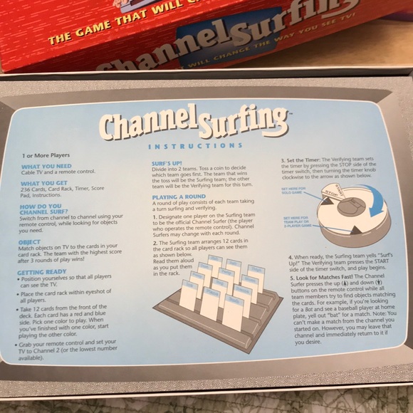 Channel Surfing Game Milton Bradley 1994excellent - Picture 6 of 13